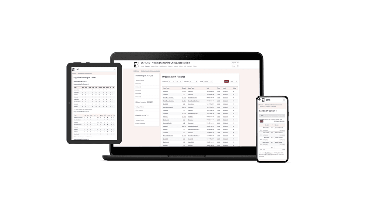 ECF League Management System